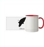 Rhodos Silhouette Griechenland - Panorama Tasse zweifarbig