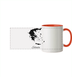 Ellada Silhouette Griechenland - Panorama Tasse zweifarbig