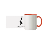 Karpathos Silhouette Griechenland - Panorama Tasse zweifarbig
