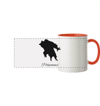 Peloponnes Silhouette Griechenland - Panorama Tasse zweifarbig