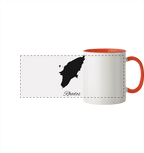 Rhodos Silhouette Griechenland - Panorama Tasse zweifarbig