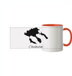 Chalkidiki Silhouette Griechenland - Panorama Tasse zweifarbig