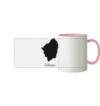 Naxos Silhouette Griechenland - Panorama Tasse zweifarbig