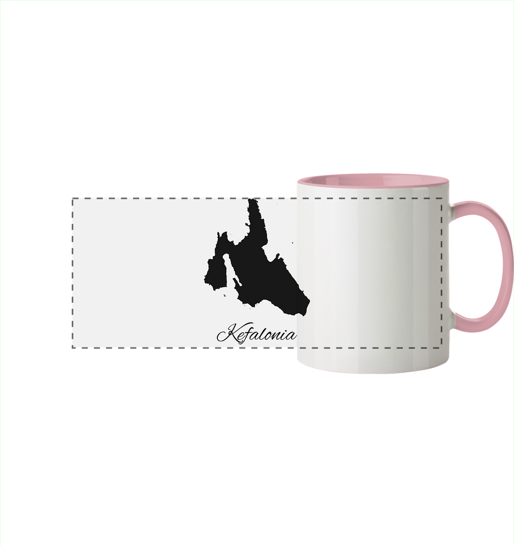 Kefalonia Silhouette Griechenland - Panorama Tasse zweifarbig