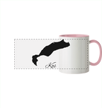 Kos Silhouette Griechenland - Panorama Tasse zweifarbig