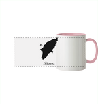 Rhodos Silhouette Griechenland - Panorama Tasse zweifarbig