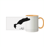 Kos Silhouette Griechenland - Panorama Tasse zweifarbig