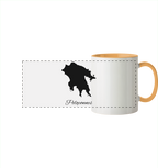 Peloponnes Silhouette Griechenland - Panorama Tasse zweifarbig