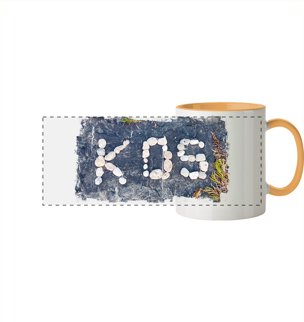 Kos Kiesel - Panorama Tasse zweifarbig