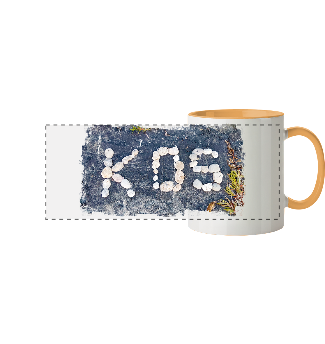 Kos Kiesel - Panorama Tasse zweifarbig