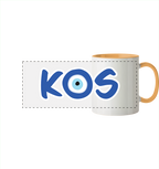 Kos - Mati/Nazar Auge - Panorama Tasse zweifarbig