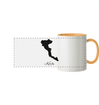 Korfu Silhouette Griechenland - Panorama Tasse zweifarbig
