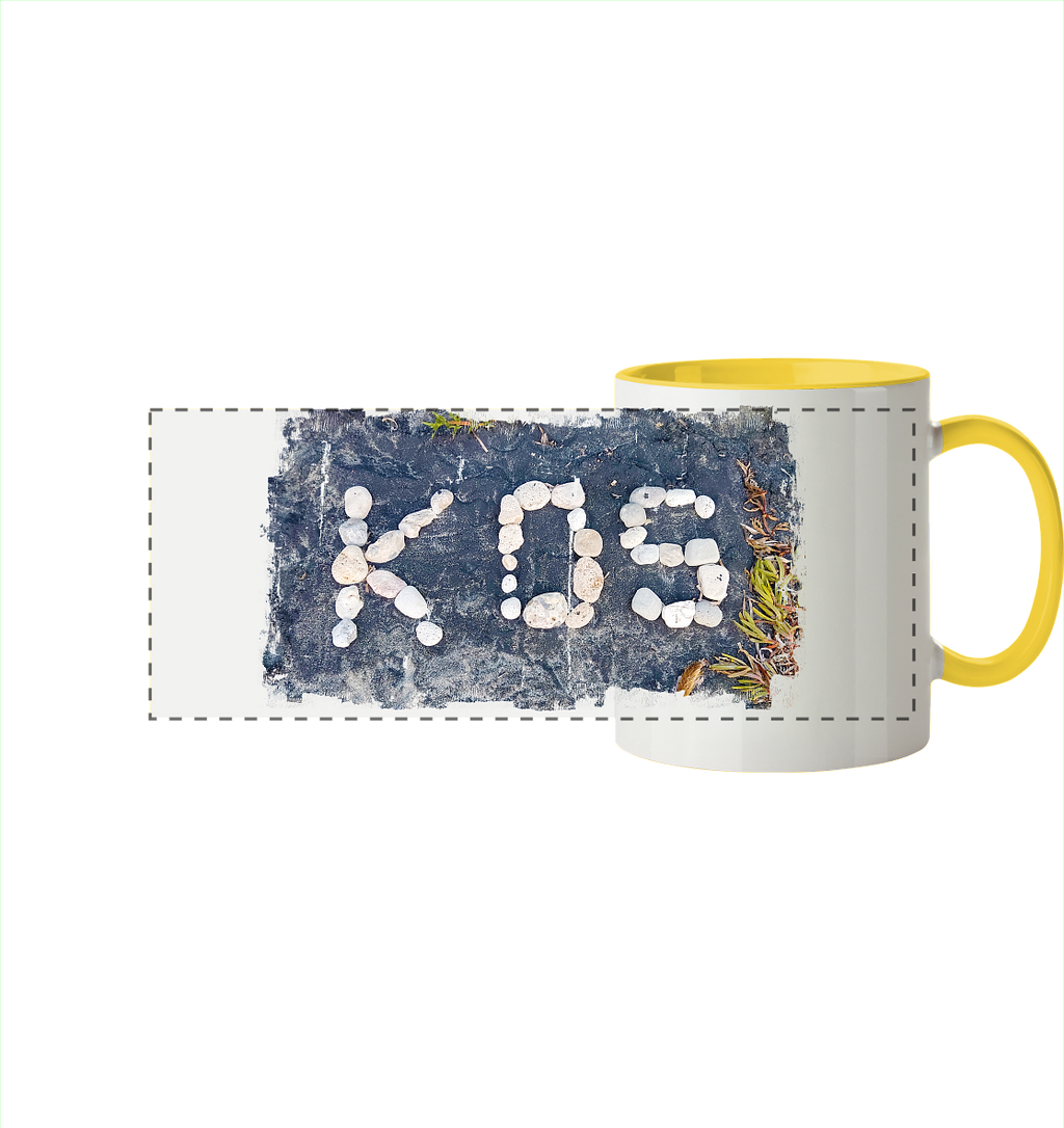 Kos Kiesel - Panorama Tasse zweifarbig