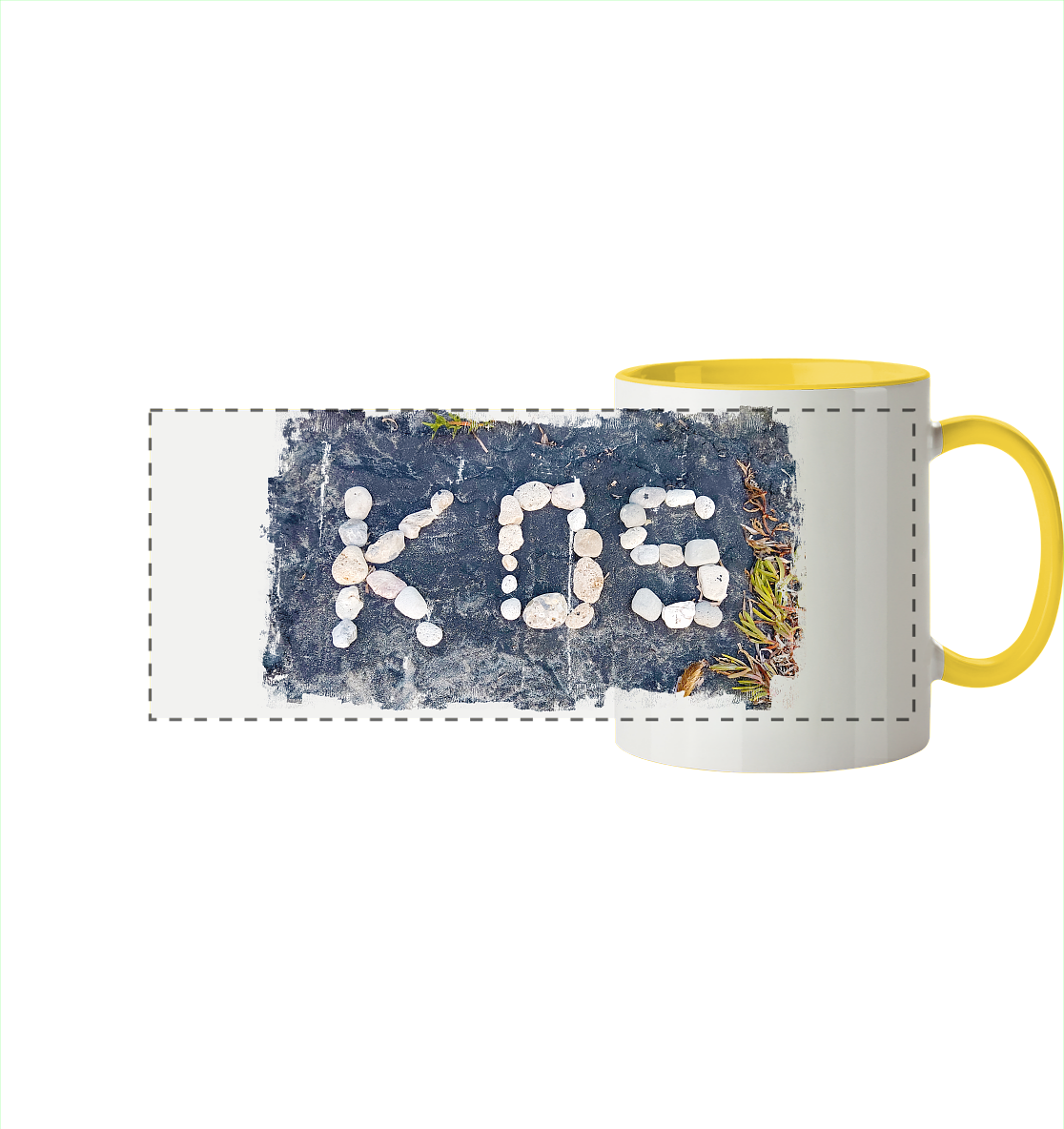 Kos Kiesel - Panorama Tasse zweifarbig