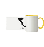 Korfu Silhouette Griechenland - Panorama Tasse zweifarbig