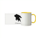 Peloponnes Silhouette Griechenland - Panorama Tasse zweifarbig