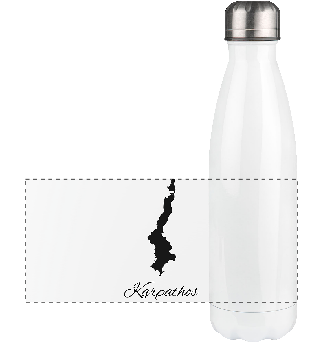 Karpathos Silhouette Griechenland - Panorama Thermoflasche 500ml