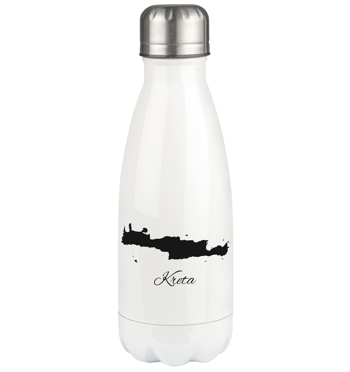 Kreta Silhouette Griechenland - Thermoflasche 350ml
