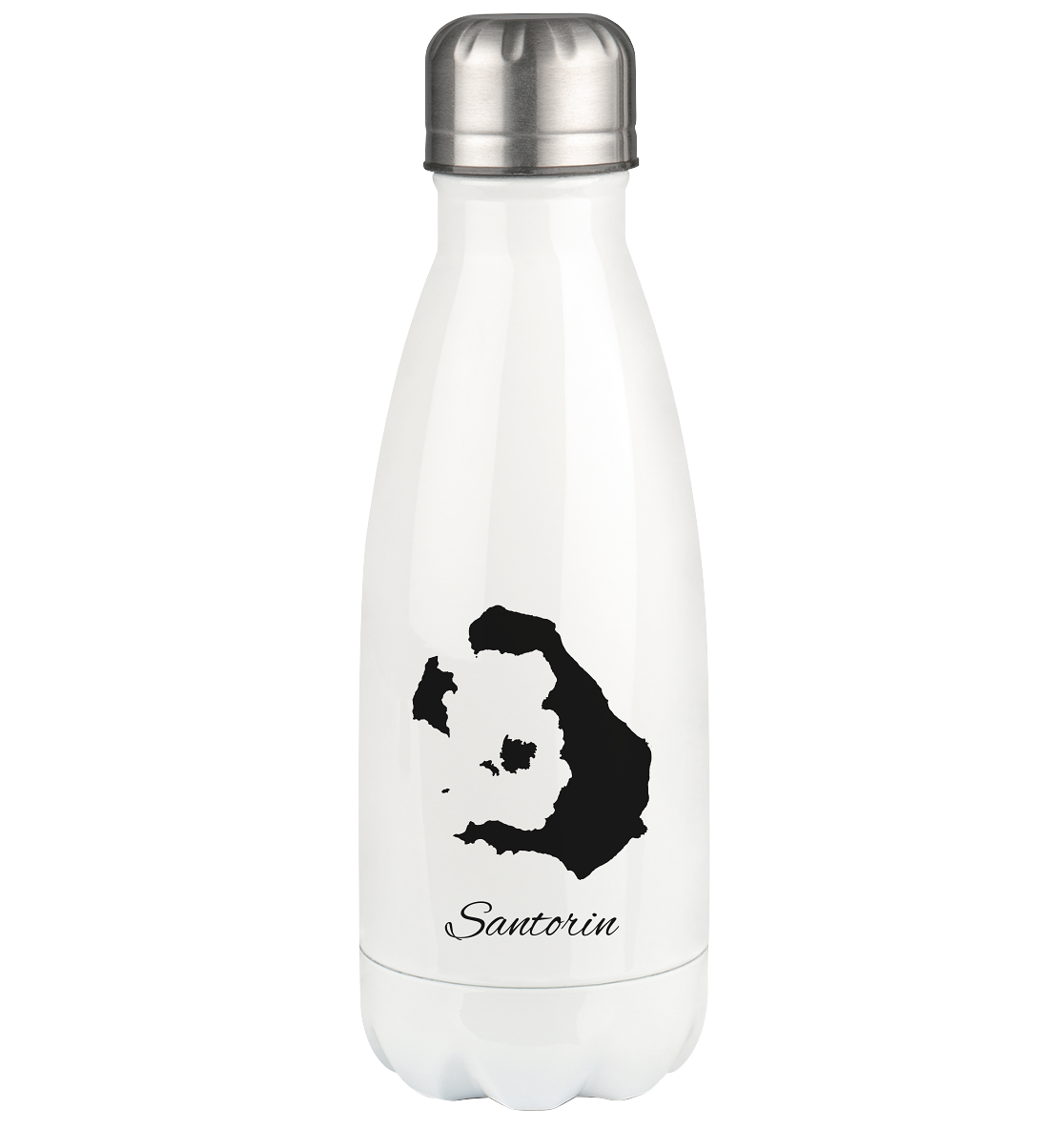 Santorin Silhouette Griechenland - Thermoflasche 350ml
