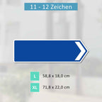 Griechisches Verkehrsschild OHNE KM