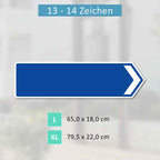 Griechisches Verkehrsschild OHNE KM