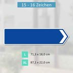 Griechisches Verkehrsschild OHNE KM