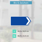 Griechisches Verkehrsschild OHNE KM