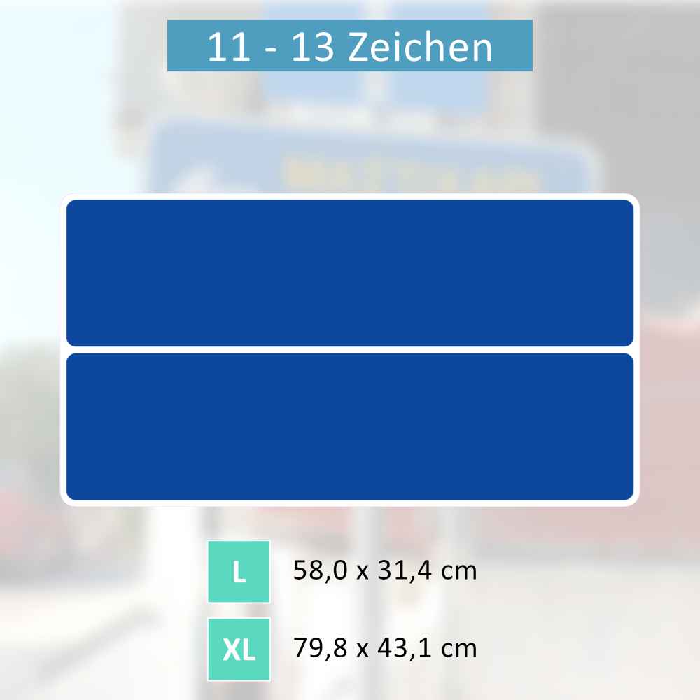 Griechisches Verkehrsschild | 2-fach mit Pfeil