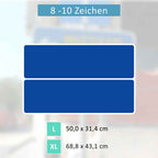 Griechisches Verkehrsschild | 2-fach mit Pfeil