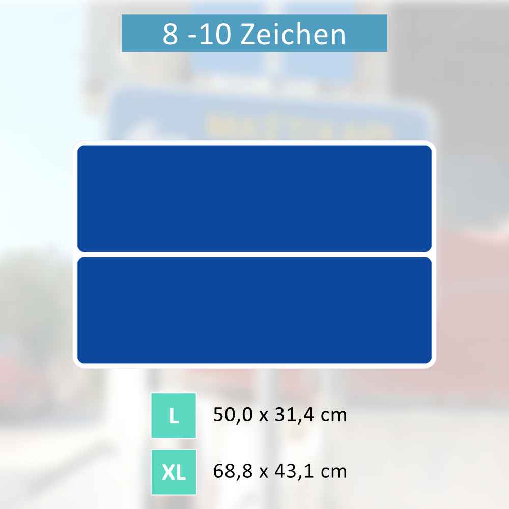 Griechisches Verkehrsschild | 2-fach mit Pfeil