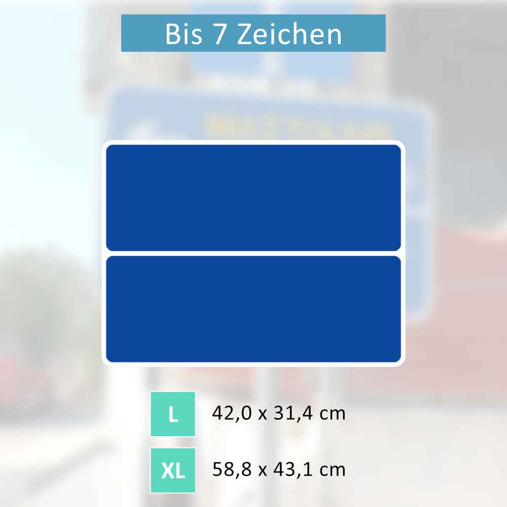 Griechisches Verkehrsschild | 2-fach mit Pfeil