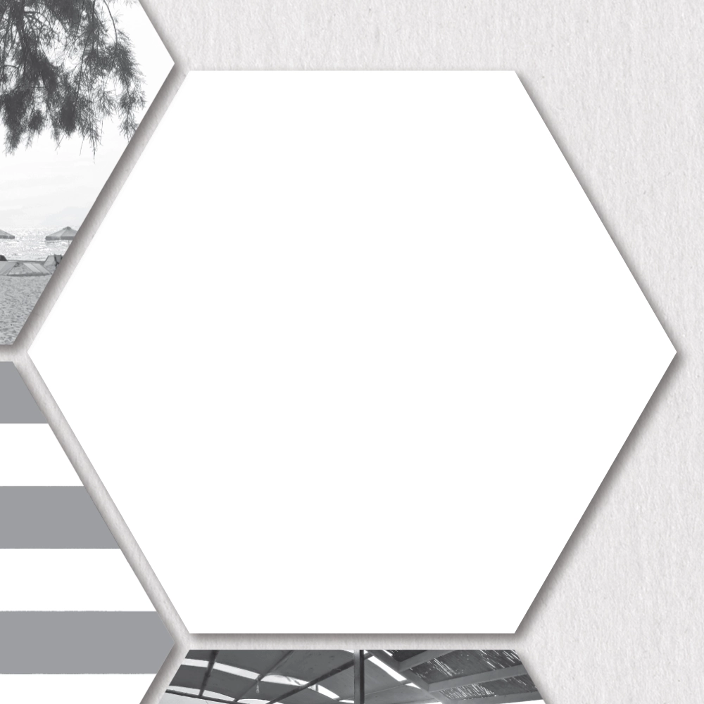 Hexagon-Fotokachel Griechenland [PERSONALISIERBAR] ua. Flagge & Insel-SIlhouetten