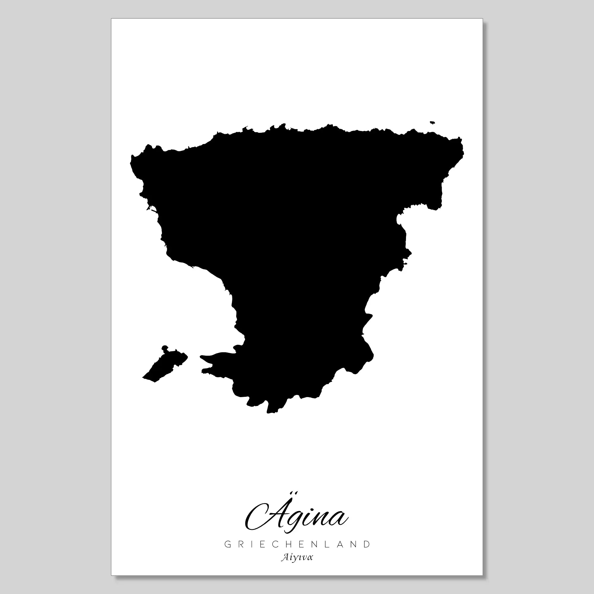 Ägina Insel Silhouette