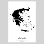 Greece silhouette contour outline
