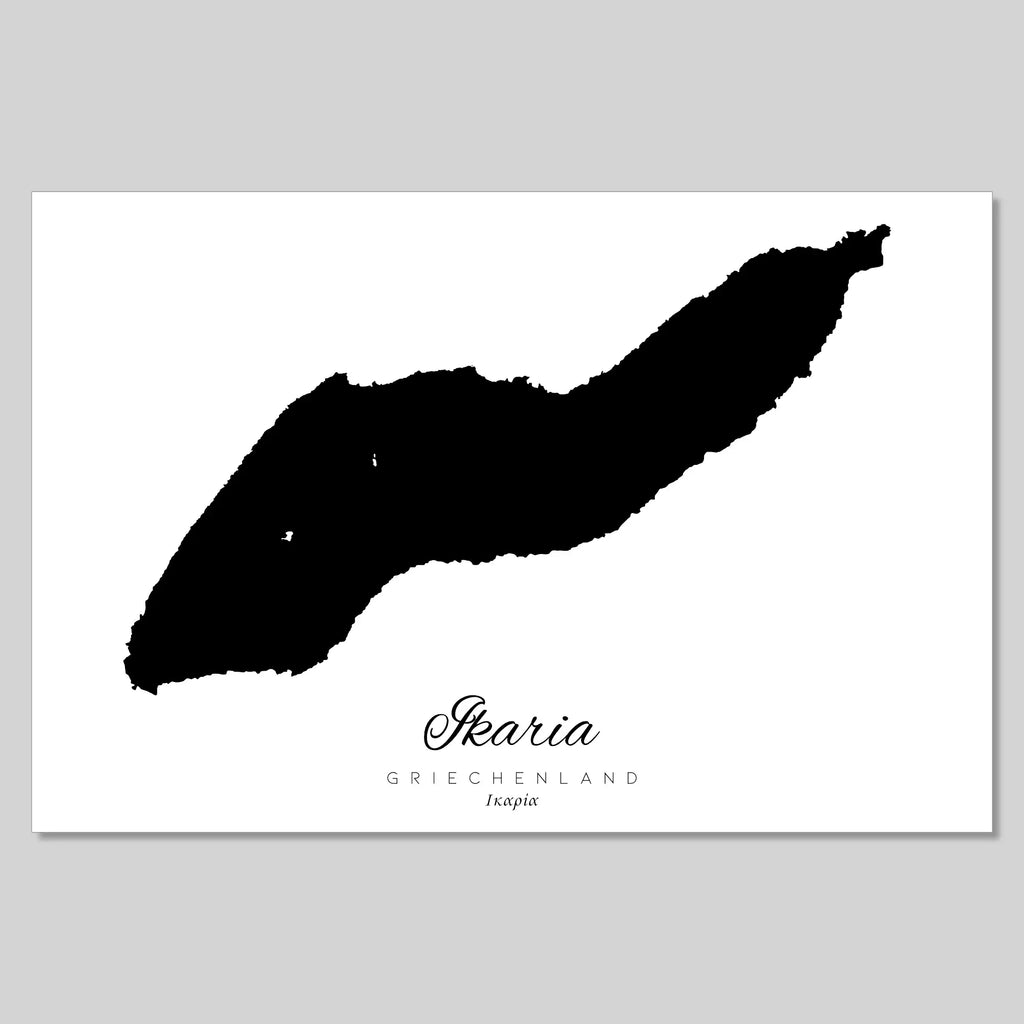 Ikaria Insel Silhouette [POSTER]