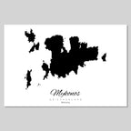 Silhouette de l'île de Crète Grèce