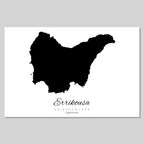 Errikousa Insel Silhouette