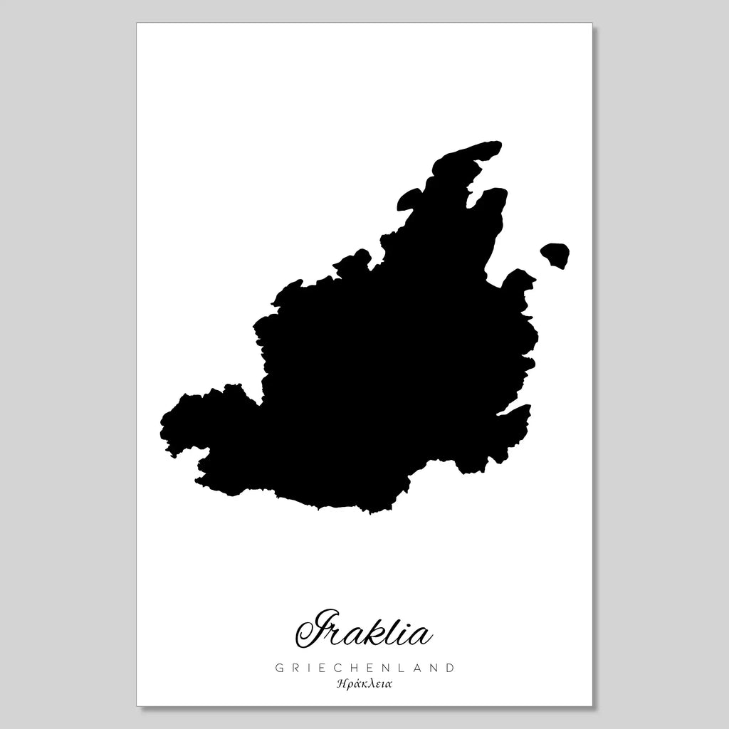Silhouette de l'île de Crète Grèce