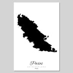 Silhouette de l'île de Crète Grèce