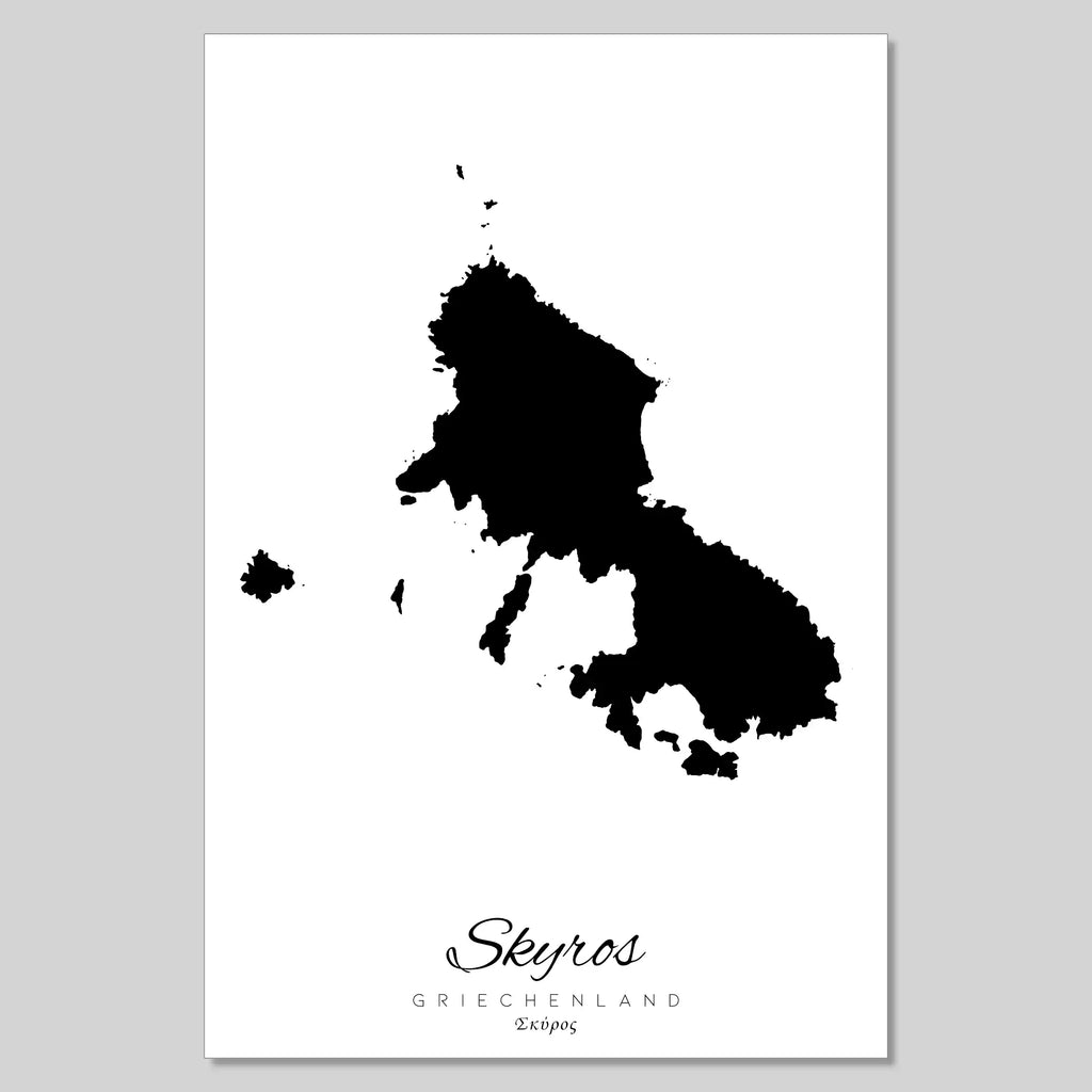 Silhouette de l'île de Crète Grèce