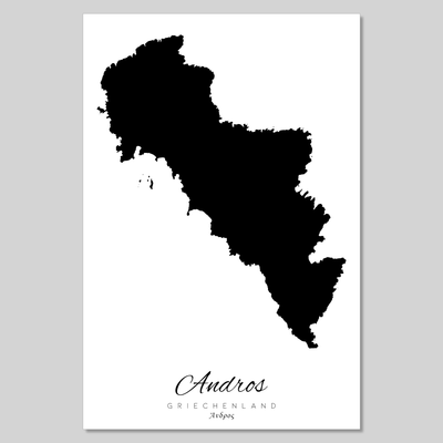 Andros Insel Silhouette Griechenland
