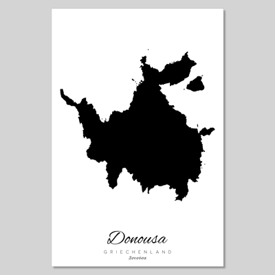 Donousa Insel Silhouette Griechenland