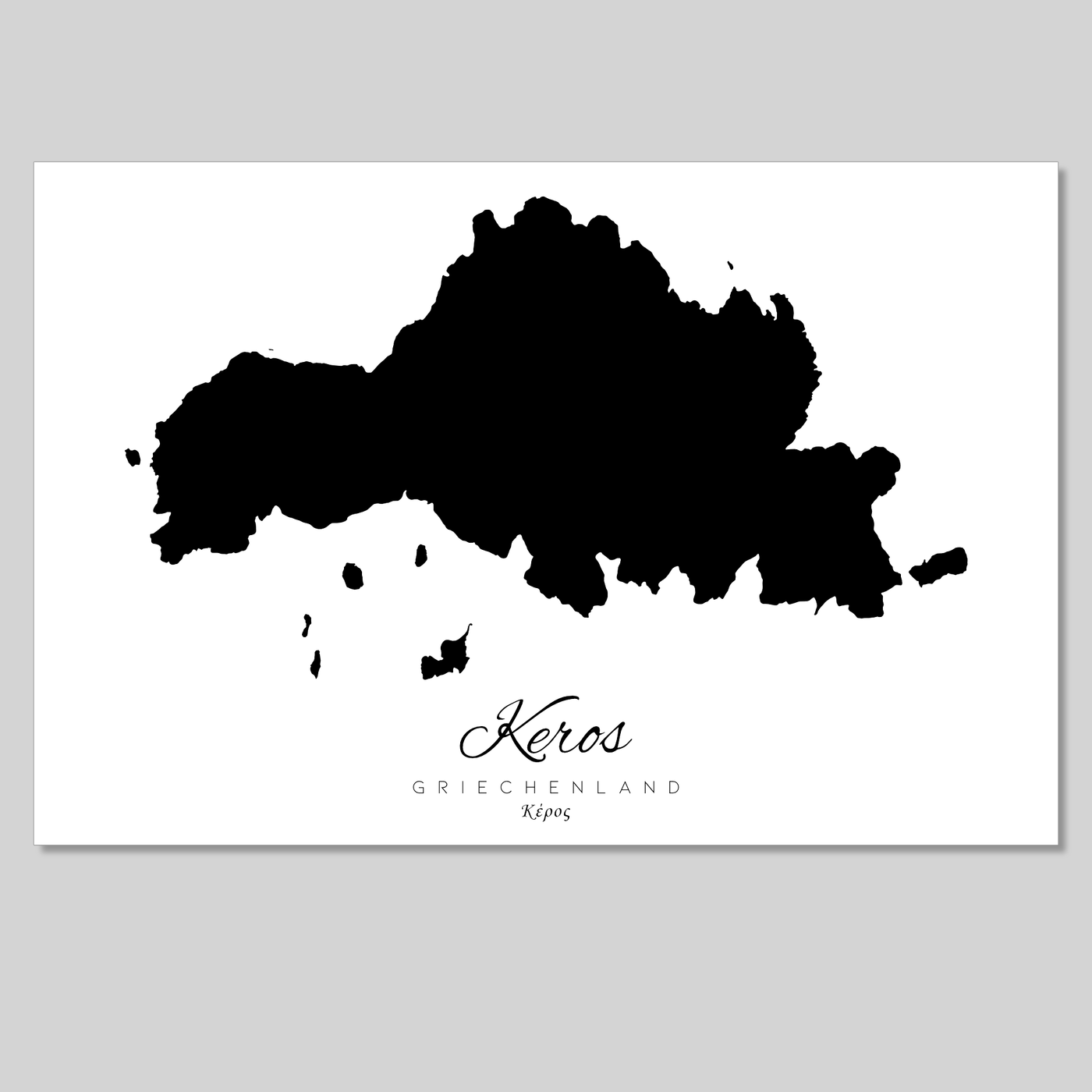 Keros Insel Silhouette Griechenland