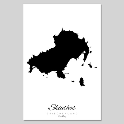 Skiathos Insel Silhouette Griechenland