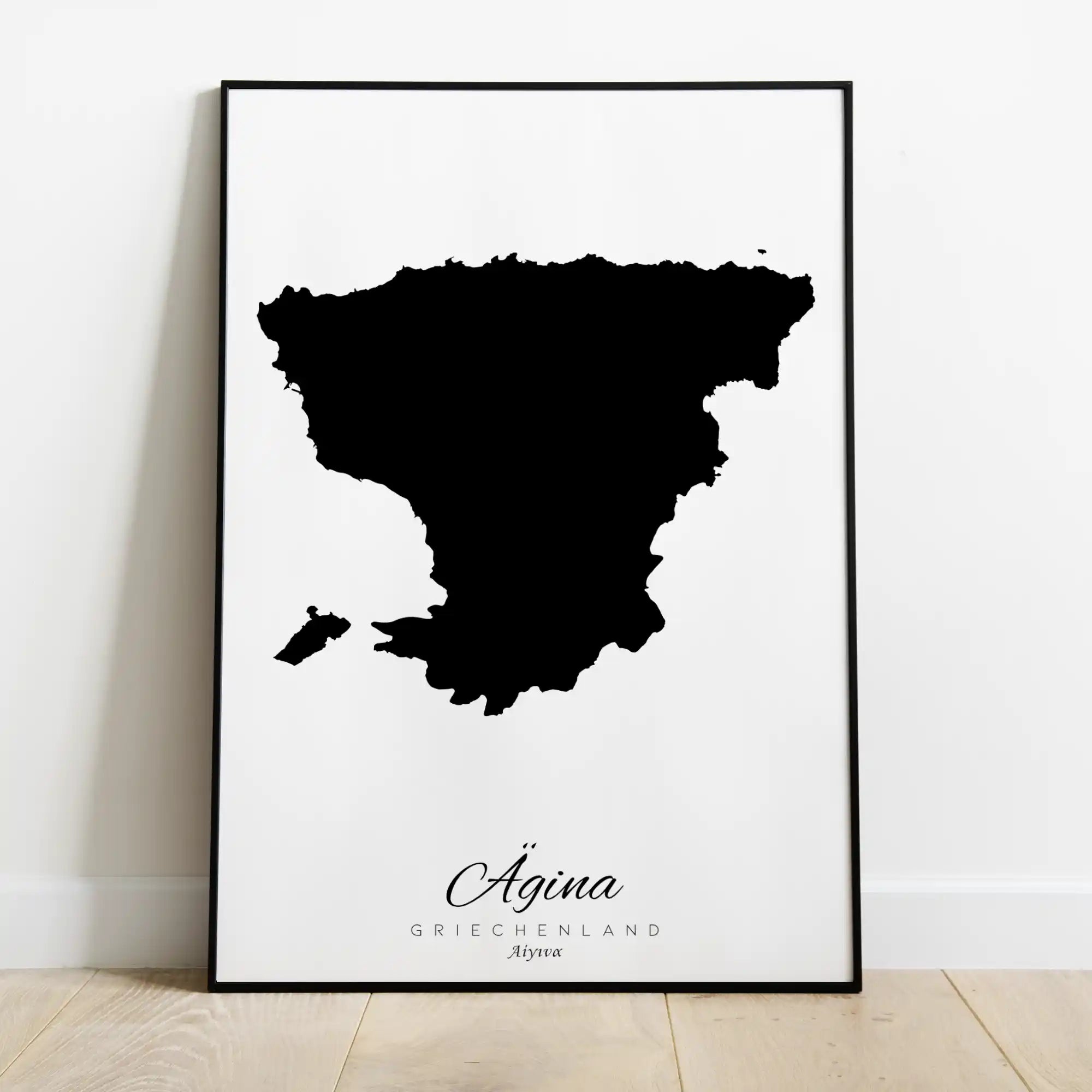 Ägina Insel Silhouette