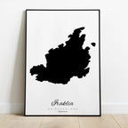 Silhouette de l'île de Crète Grèce