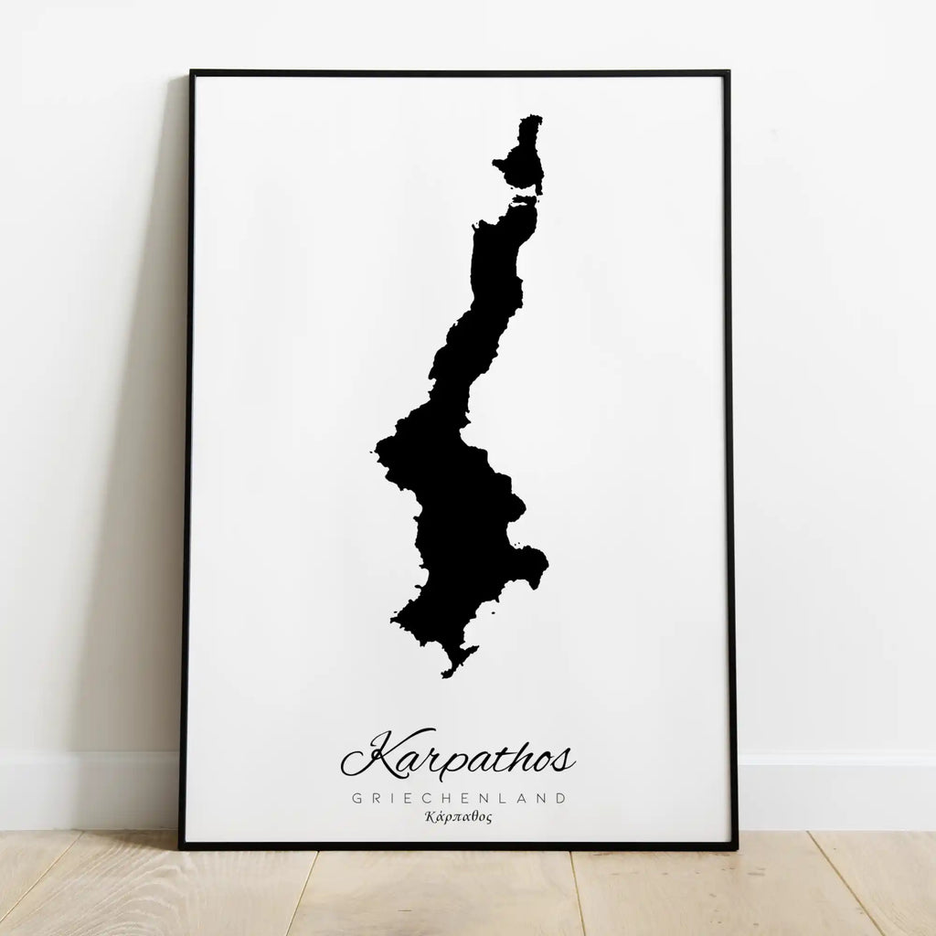 Silhouette de l'île de Crète Grèce