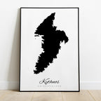 Silhouette de l'île de Crète Grèce