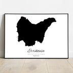 Errikousa Insel Silhouette