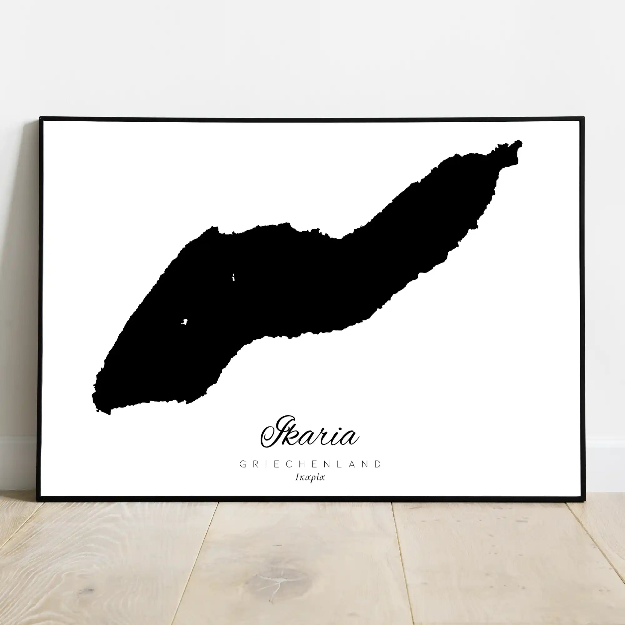 Ikaria Insel Silhouette
